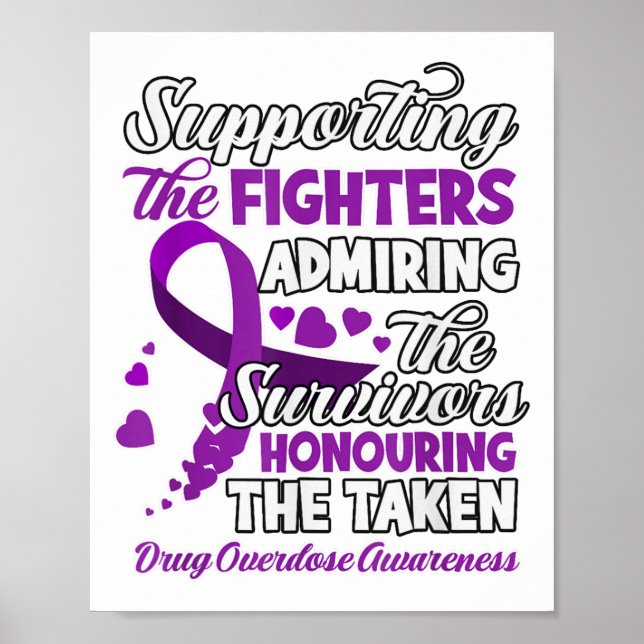 Póster Support Fighter Honouring Taken Substance Overdose (Frente)