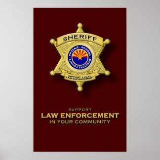 Póster Support Law Enforcement poster