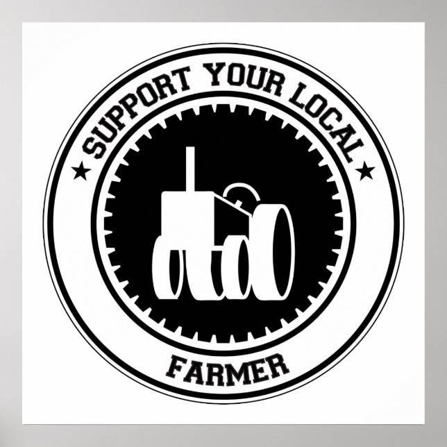 Póster Support Your Local Farmer (Frente)