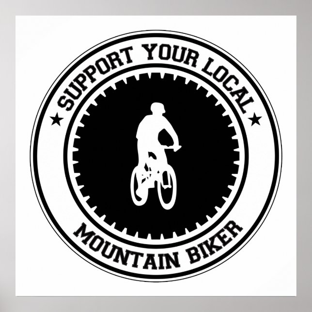Póster Support Your Local Mountain Biker (Frente)