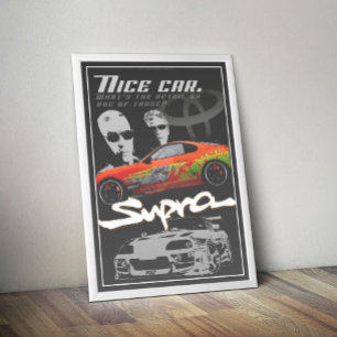 Póster Supra A80 Rápido y Furioso
