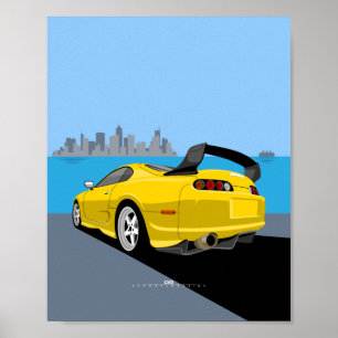 Póster Supra MK4 ilustracion