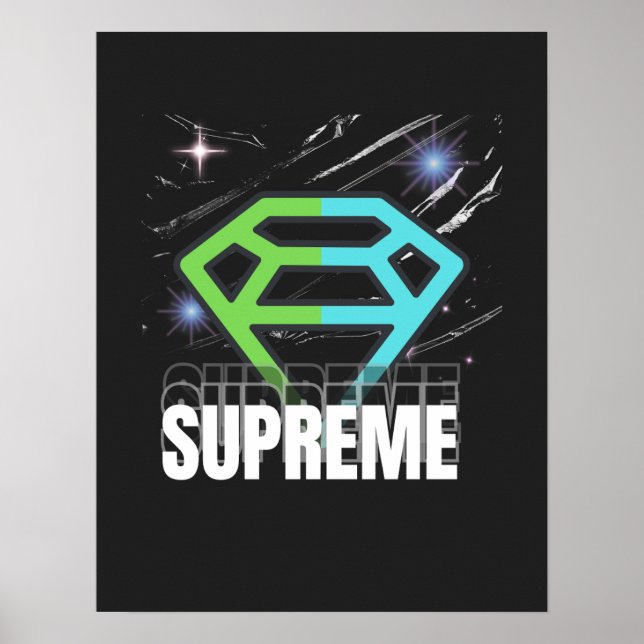 Póster supreme  wall art design  (Frente)