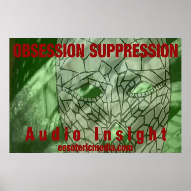 Póster "Supresión de Obsesión" de 36"x24" (Frente)