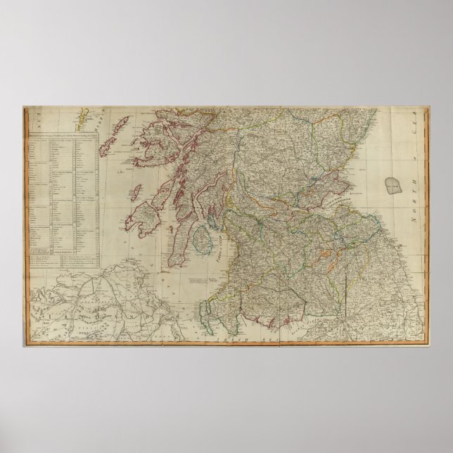 Póster Sur de Escocia (Frente)