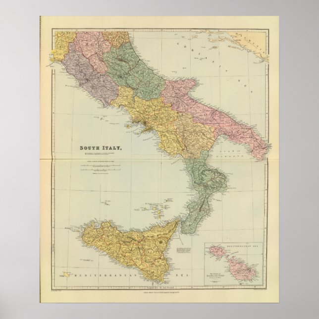Póster Sur de Italia (Frente)