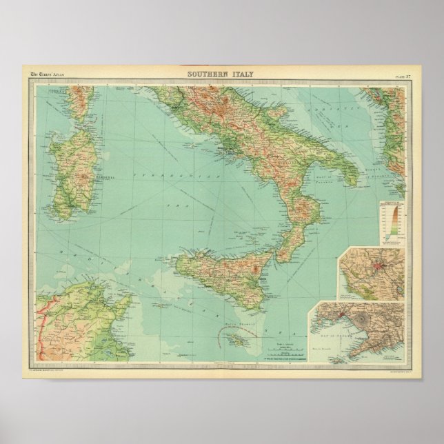 Póster Sur de Italia 2 (Frente)