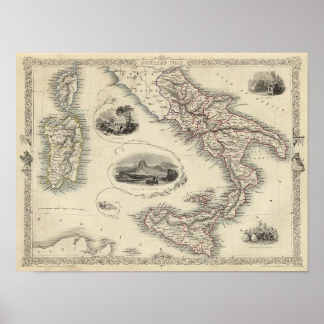 Póster Sur de Italia 5 (Frente)
