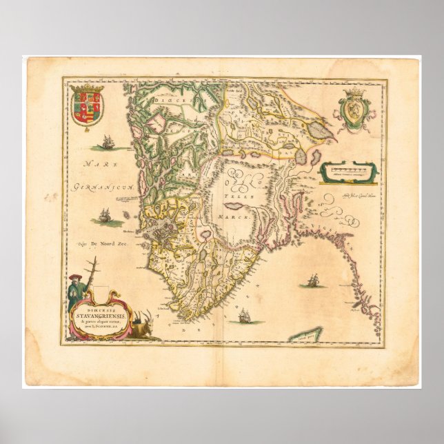 Póster Sur de Noruega (Frente)