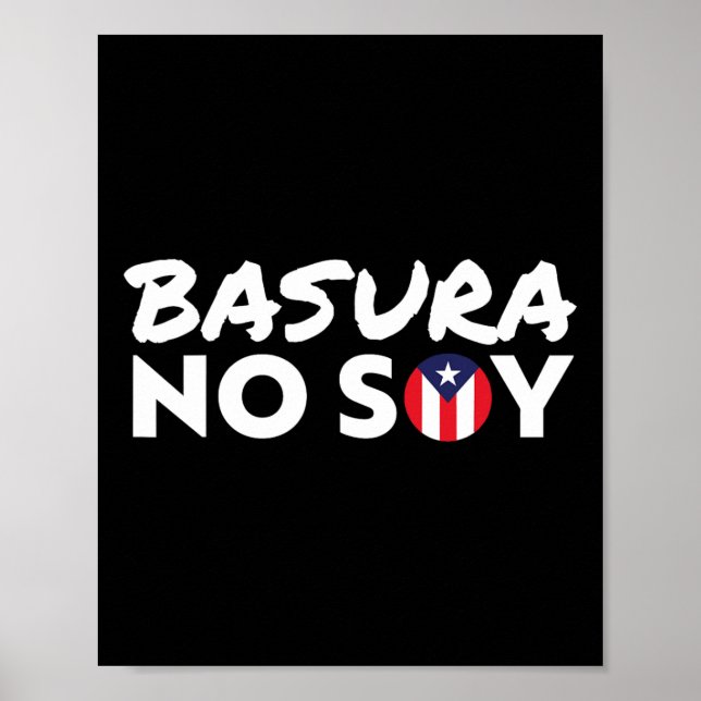 Póster Sura no soy bandera de Puerto Rico (Frente)