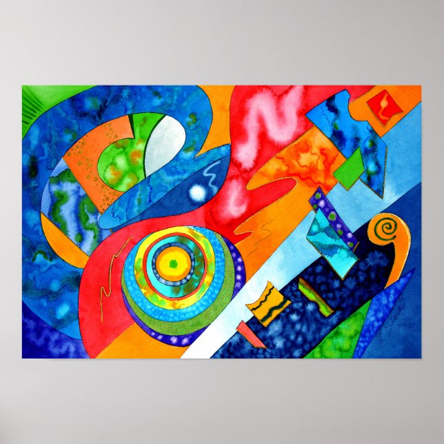 Póster "Surco de guitarra" por R.A.Brown© (Frente)