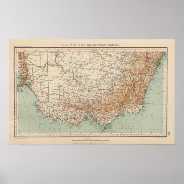 Póster Sureste de Australia en 168 (Frente)