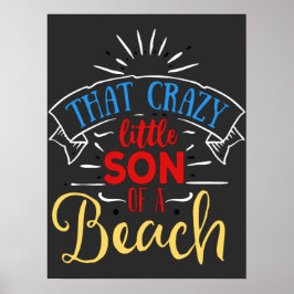 Póster Surf amistoso de verano