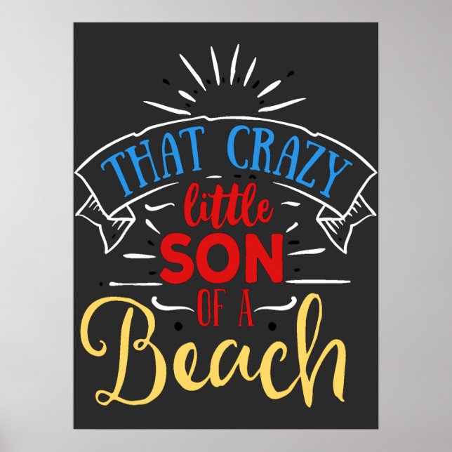 Póster Surf amistoso de verano (Frente)