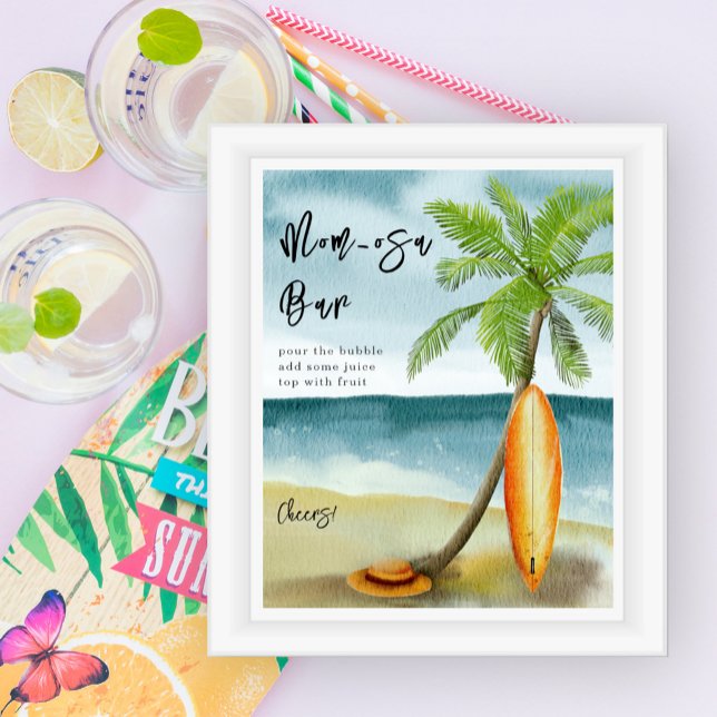 Póster Surf beach baby ducha - bar mamá-osa (Subido por el creador)