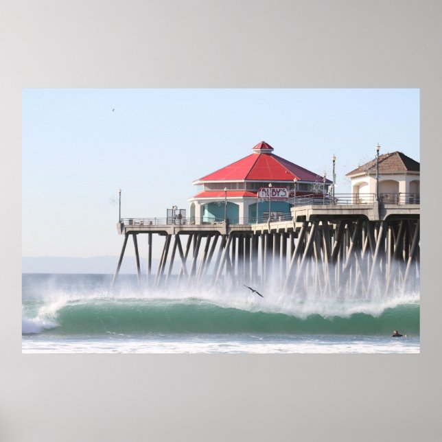 Póster Surf City  Huntington Beach Ca (Frente)