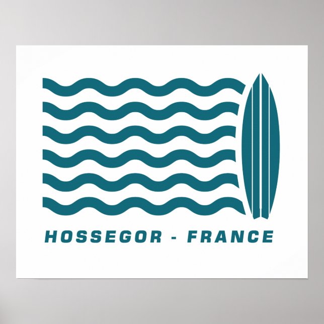 Póster Surf Hossegor Francia (Frente)