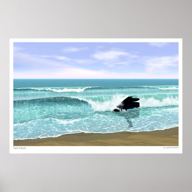 Póster Surf Music (Frente)