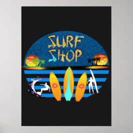 Póster Surf Shop
