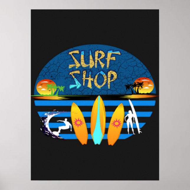 Póster Surf Shop (Frente)