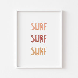Póster Surf Surf Surf Surf print