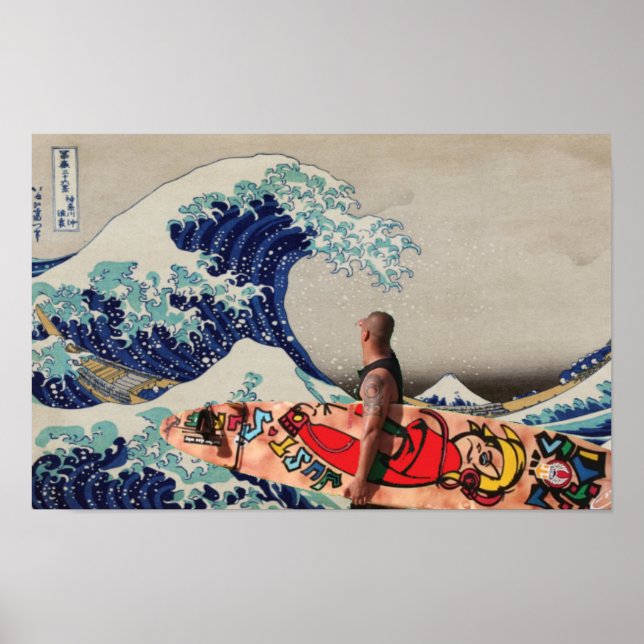 Póster Surf the Great Wave (Frente)