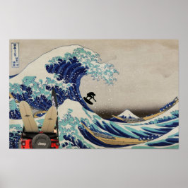 Póster Surf the Great Wave