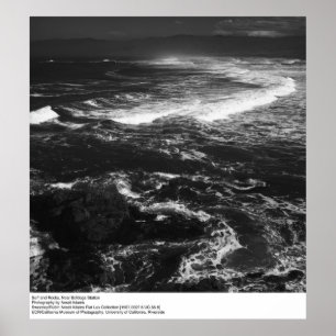 Póster Surf y Rocas, cerca de la estación de Bodega por A