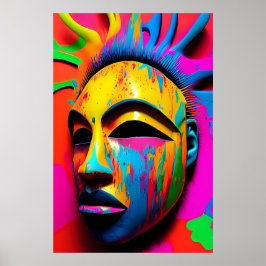 Póster Surface Face Ken Gage Surrealist