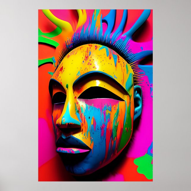 Póster Surface Face Ken Gage Surrealist (Frente)