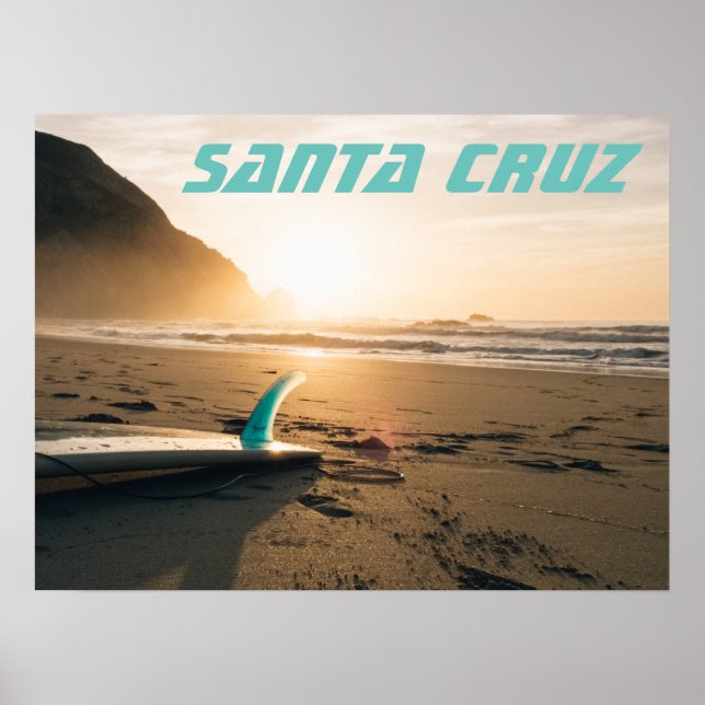 Póster Surfboard de Santa Cruz (Frente)