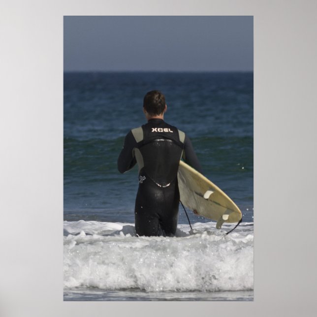 Póster Surfer Waiting For The Waves (Frente)