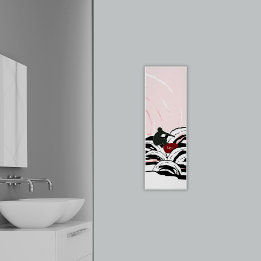 Póster Surfer Wave Surfing At Sunrise Poster