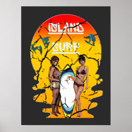 Póster Surfing Beach Gear