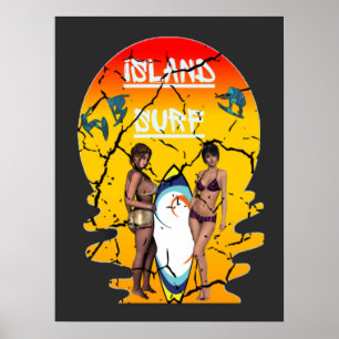 Póster Surfing Beach Gear