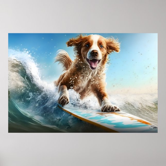 Póster Surfing Dog (Frente)