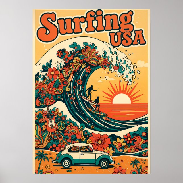 Póster Surfing EE. UU. V10 (Frente)