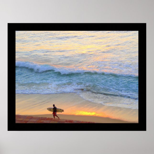 Póster Surfing in Baja Mexico (Frente)