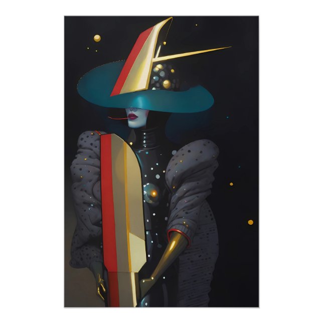 Póster Surfing the Astro-Witch (Anverso)