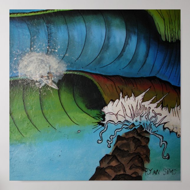 Póster Surfing the Inlet Poster (Frente)