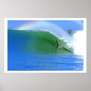Póster Surfing The Perfect Wave Poster