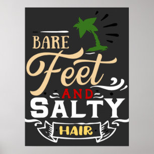 Póster Surfista de ondas retro