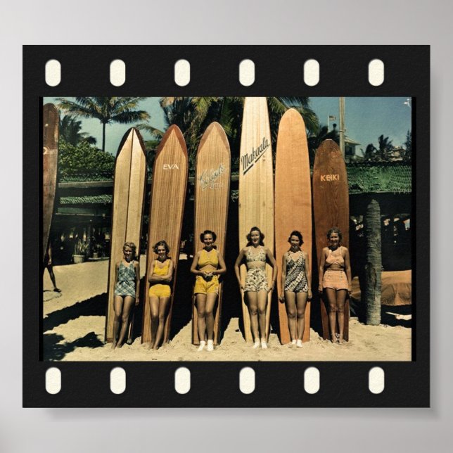 Póster Surfistas de época (Frente)