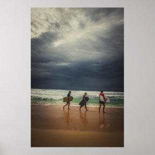 Póster Surfistas Retro 2.