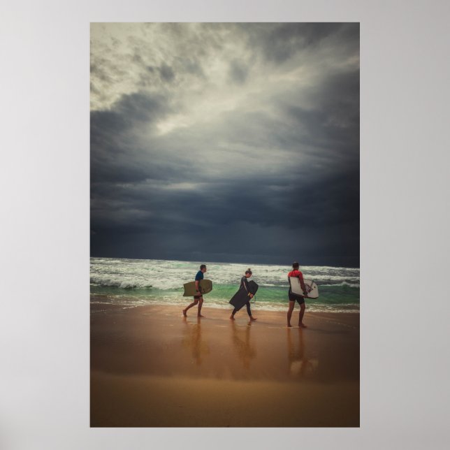 Póster Surfistas Retro 2. (Frente)