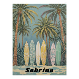 Póster Surf's Up, Pastel Style personalizado