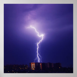 Póster Surge de energía urbana - Tornillo relámpago dinám