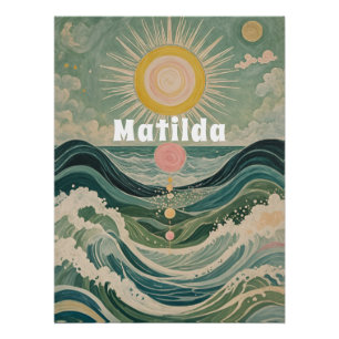 Póster Surge solar personalizado