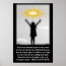 Póster Surgen contra el abuso