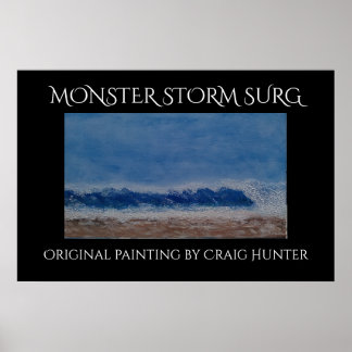 Póster Surgimiento de tormenta de monstruo